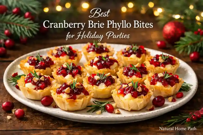 Best Cranberry Brie Phyllo Bites for Holiday Parties