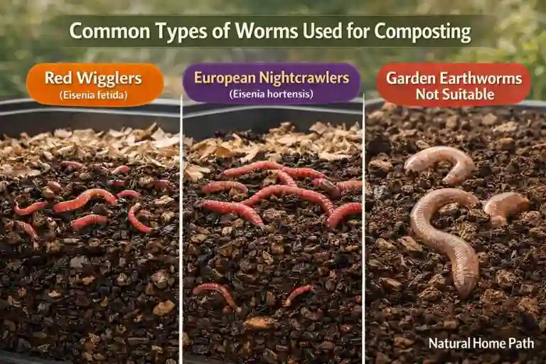 Common Types of Worms Used for Composting