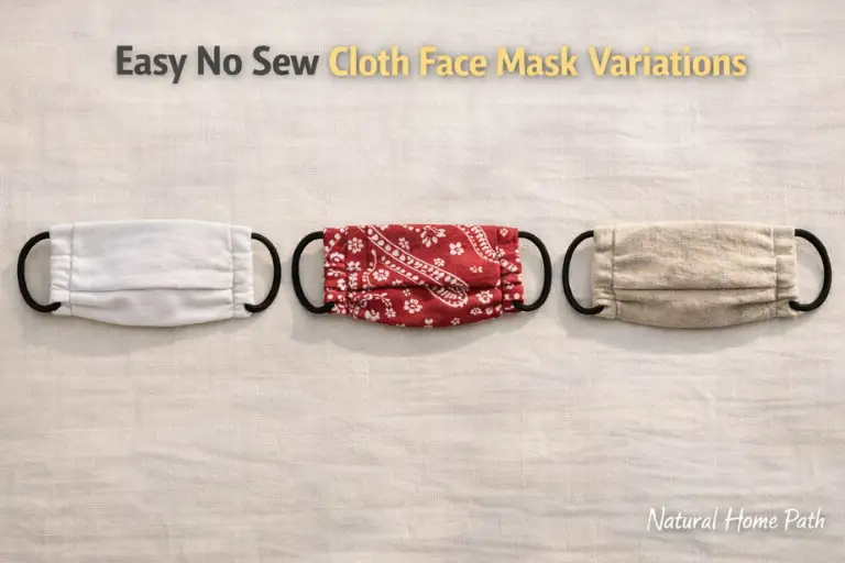 DIY No Sew Cloth Face Mask Anyone Can Make at Home