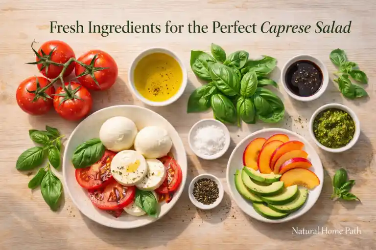 Fresh Ingredients for the Perfect Caprese Salad