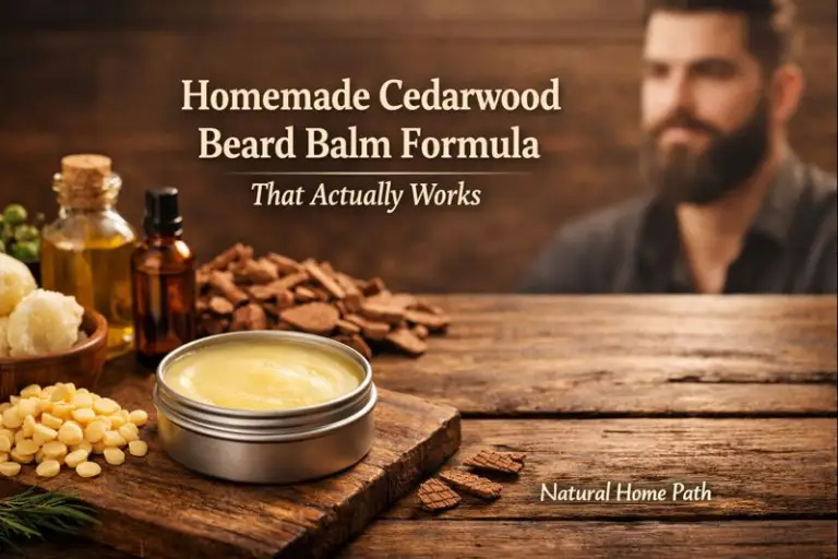 Homemade Cedarwood Beard Balm Formula That Actually Works