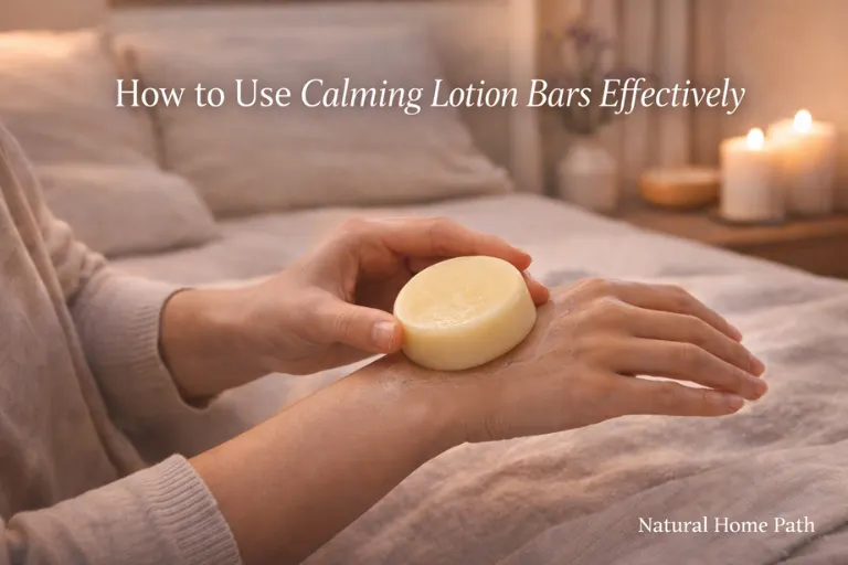 How to Use Calming Lotion Bars Effectively