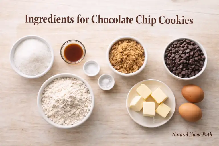 Ingredients for Chocolate Chip Cookies