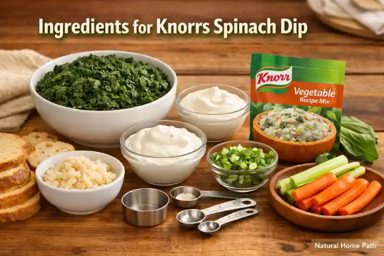Ingredients for Knorrs Spinach Dip