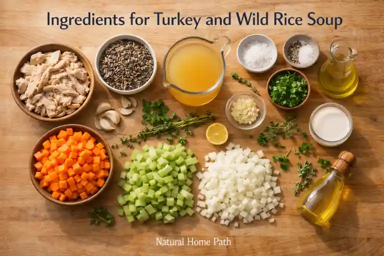 Ingredients for Turkey and Wild Rice Soup