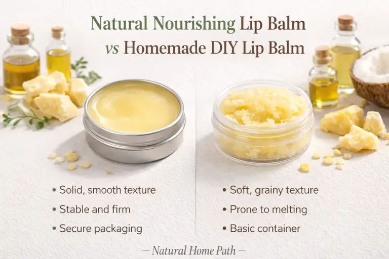 Natural Nourishing Lip Balm vs Homemade DIY Lip Balm
