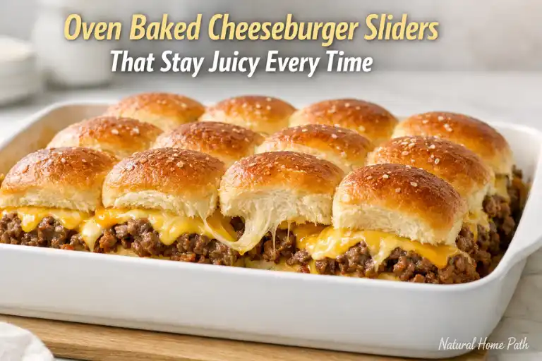 Oven Baked Cheeseburger Sliders That Stay Juicy Every Time