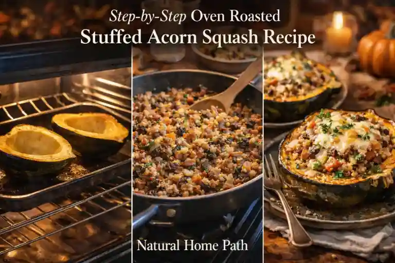 Step-by-Step Oven Roasted Stuffed Acorn Squash Recipe