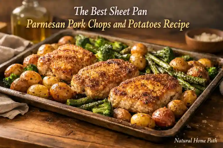 The Best Sheet Pan Parmesan Pork Chops and Potatoes Recipe