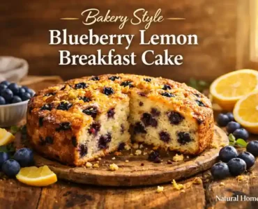 Bakery Style Blueberry Lemon Breakfast Cake