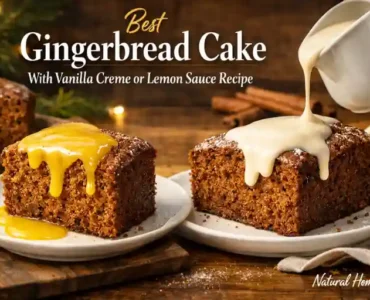 Best Gingerbread Cake With Vanilla Creme or Lemon Sauce Recipe