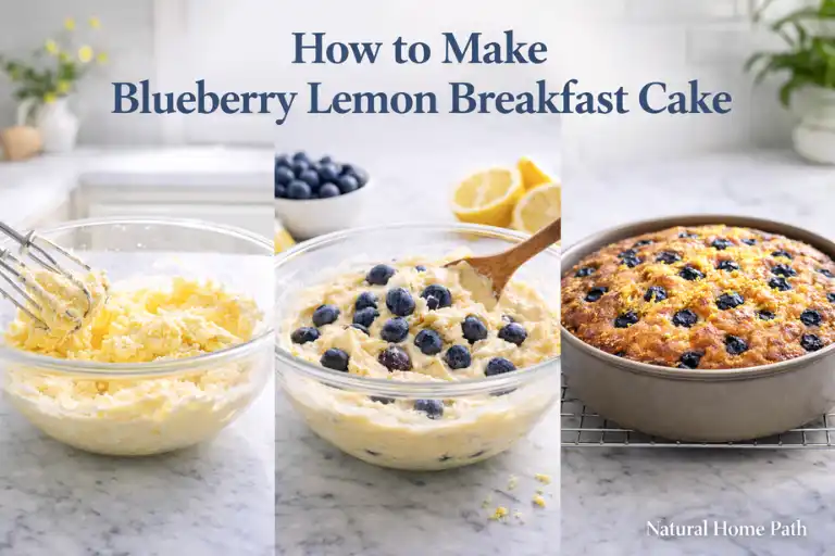 How to Make Blueberry Lemon Breakfast Cake