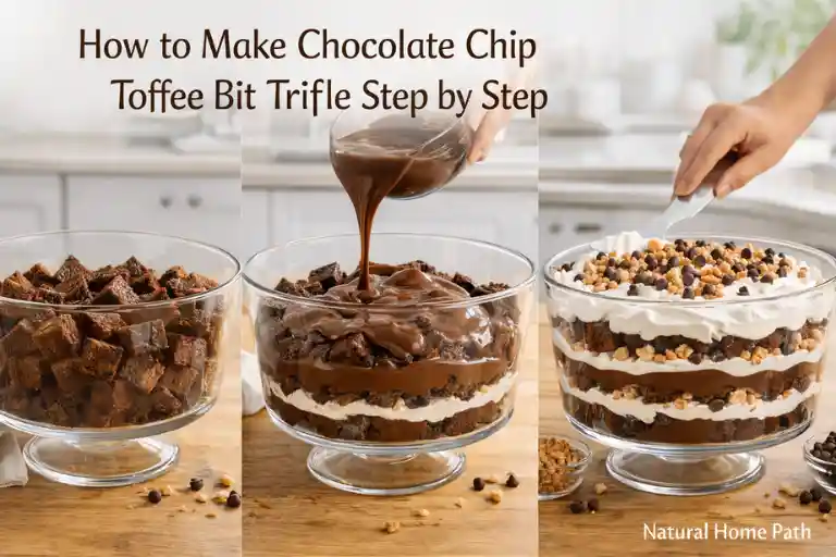 How to Make Chocolate Chip Toffee Bit Trifle Step by Step