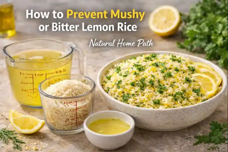 How to Prevent Mushy or Bitter Lemon Rice
