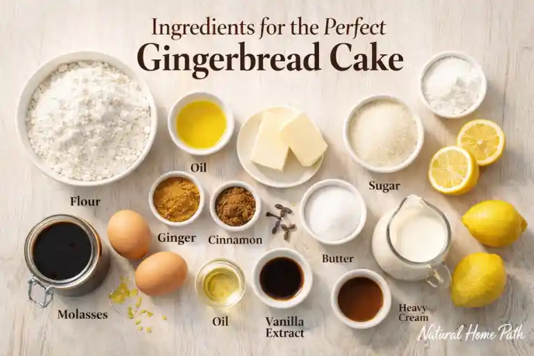 Ingredients for the Perfect Gingerbread Cake