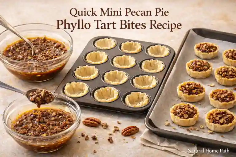 Quick Mini Pecan Pie Phyllo Tart Bites Recipe