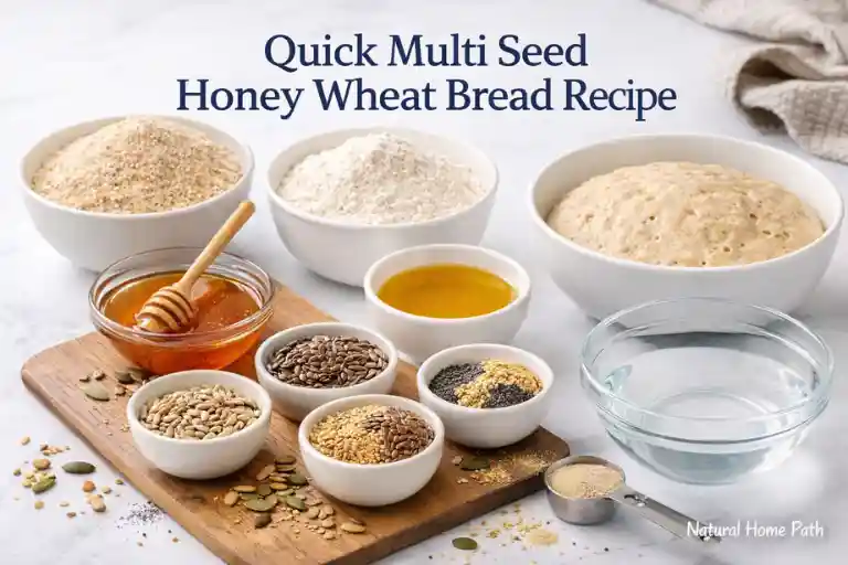 Quick Multi Seed Honey Wheat Bread Recipe