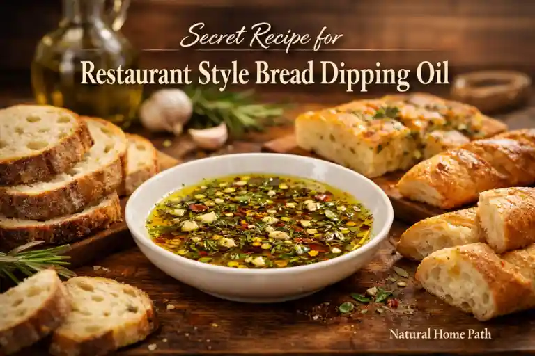 Secret Recipe for Restaurant Style Bread Dipping Oil