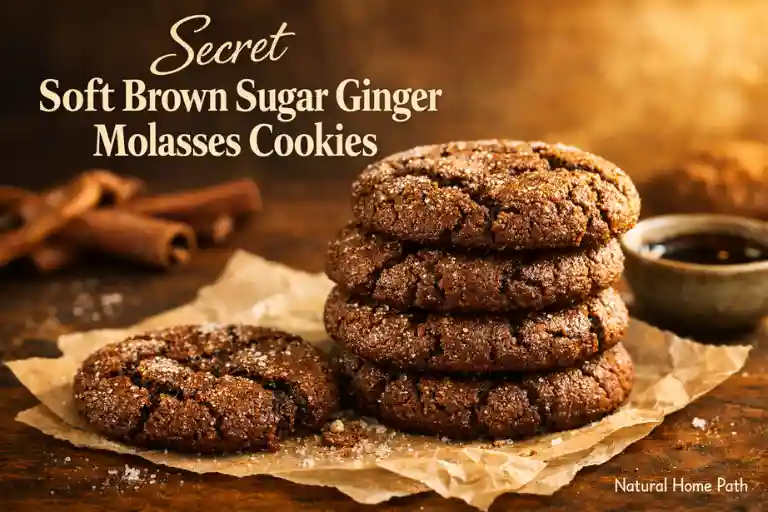 Secret Soft Brown Sugar Ginger Molasses Cookies