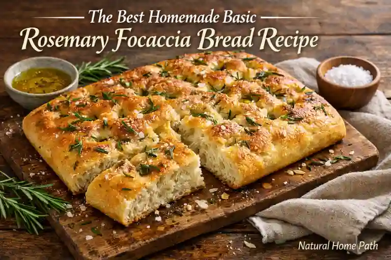 The Best Homemade Basic Rosemary Focaccia Bread Recipe