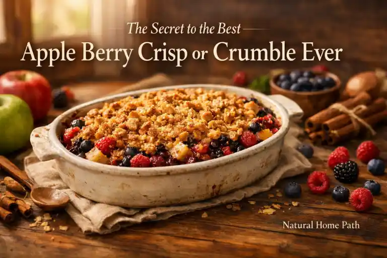 The Secret to the Best Apple Berry Crisp or Crumble Ever