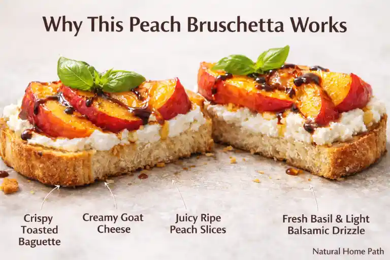Why This Peach Bruschetta Works