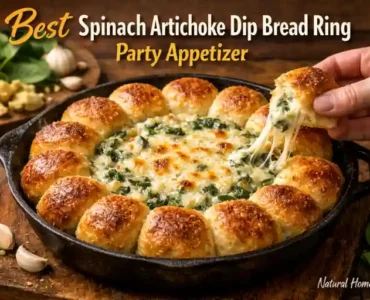 Best Spinach Artichoke Dip Bread Ring Party Appetizer