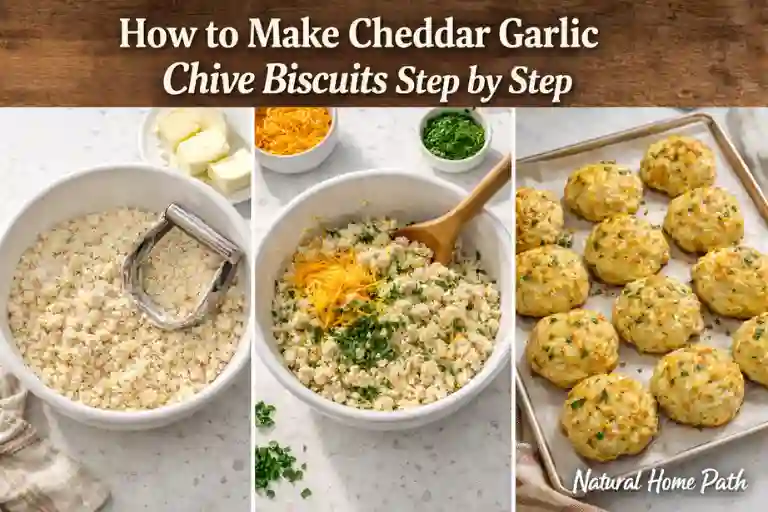 How to Make Cheddar Garlic Chive Biscuits Step by Step