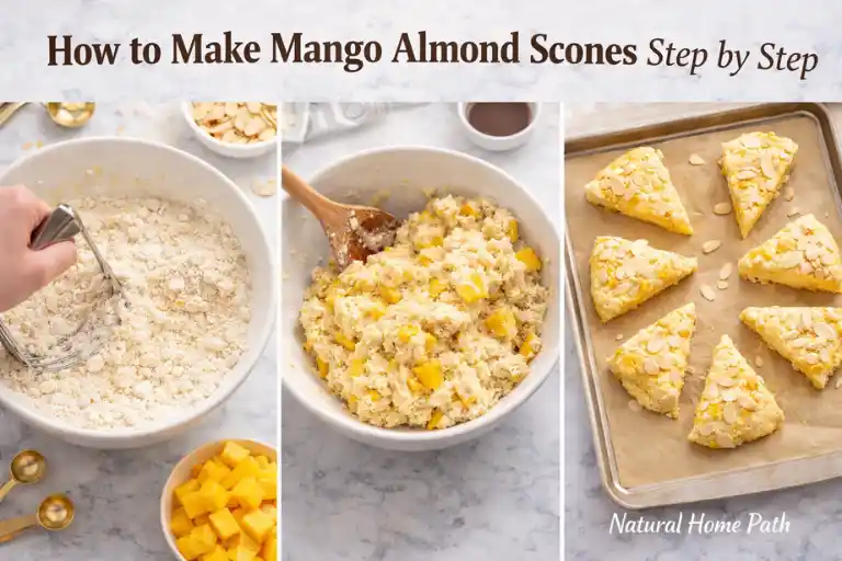How to Make Mango Almond Scones Step by Step