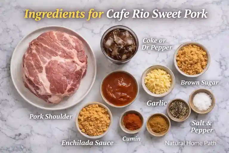 Ingredients for Cafe Rio Sweet Pork