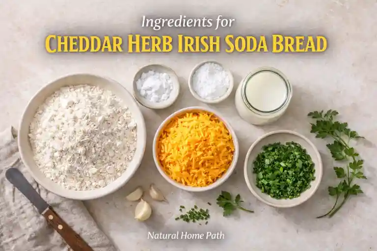 Ingredients for Cheddar Herb Irish Soda Bread