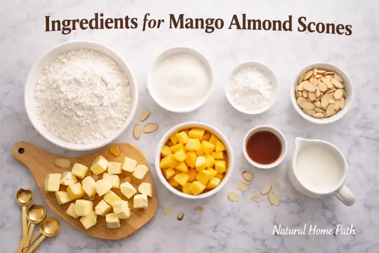 Ingredients for Mango Almond Scones