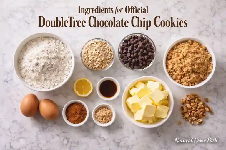 Ingredients for Official DoubleTree Chocolate Chip Cookies