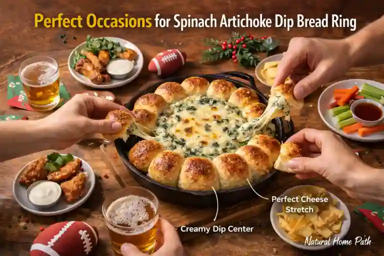 Perfect Occasions for Spinach Artichoke Dip Bread Ring