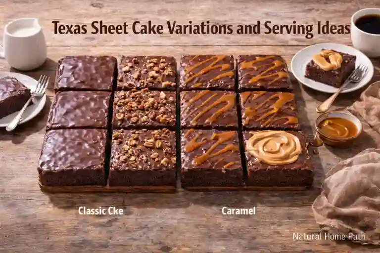 Texas Sheet Cake Variations and Serving Ideas