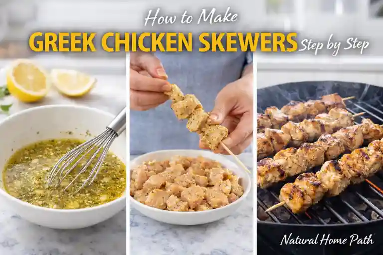How to Make Greek Chicken Skewers Step by Step