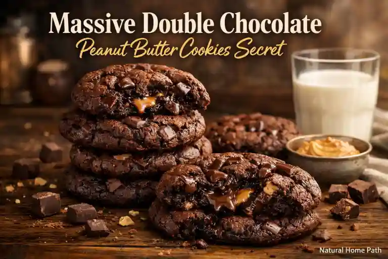 Massive Double Chocolate Peanut Butter Cookies Secret