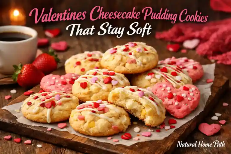 Valentines Cheesecake Pudding Cookies That Stay Soft