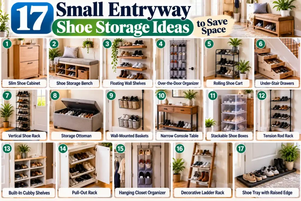 17 Small Entryway Shoe Storage Ideas to Save Space