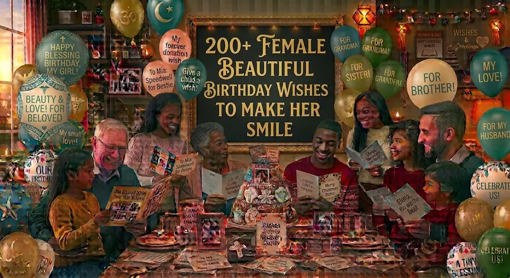 200+ Female Beautiful Birthday Wishes to Make Her Smile
