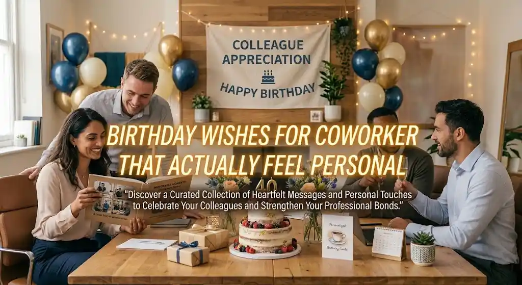 Birthday Wishes for Coworker That Actually Feel Personal