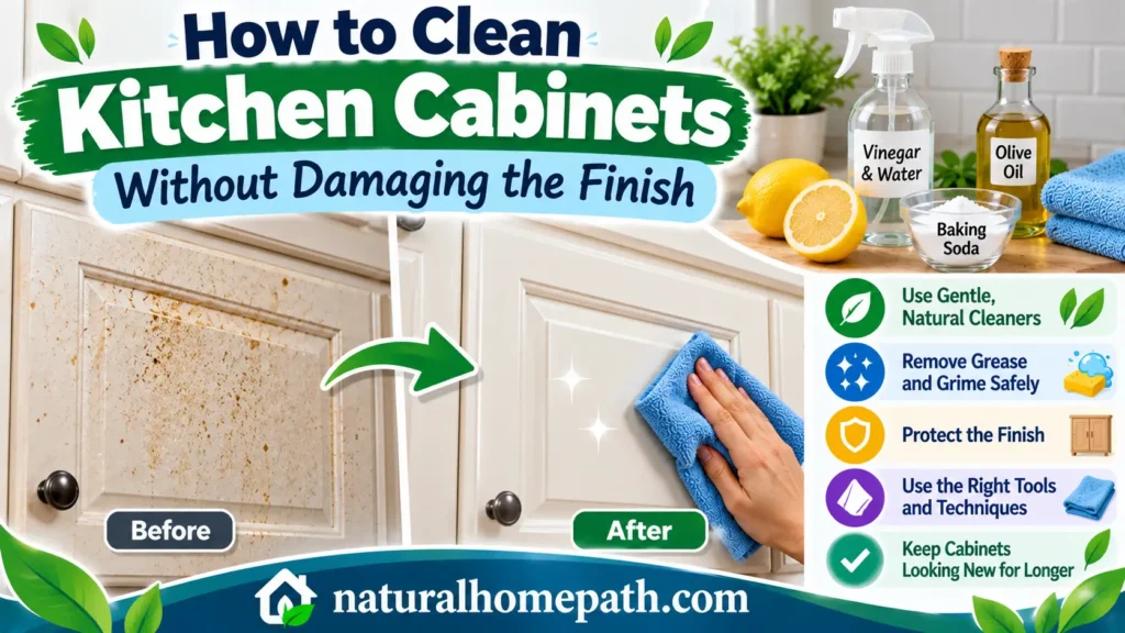 How to Clean Kitchen Cabinets Without Damaging the Finish