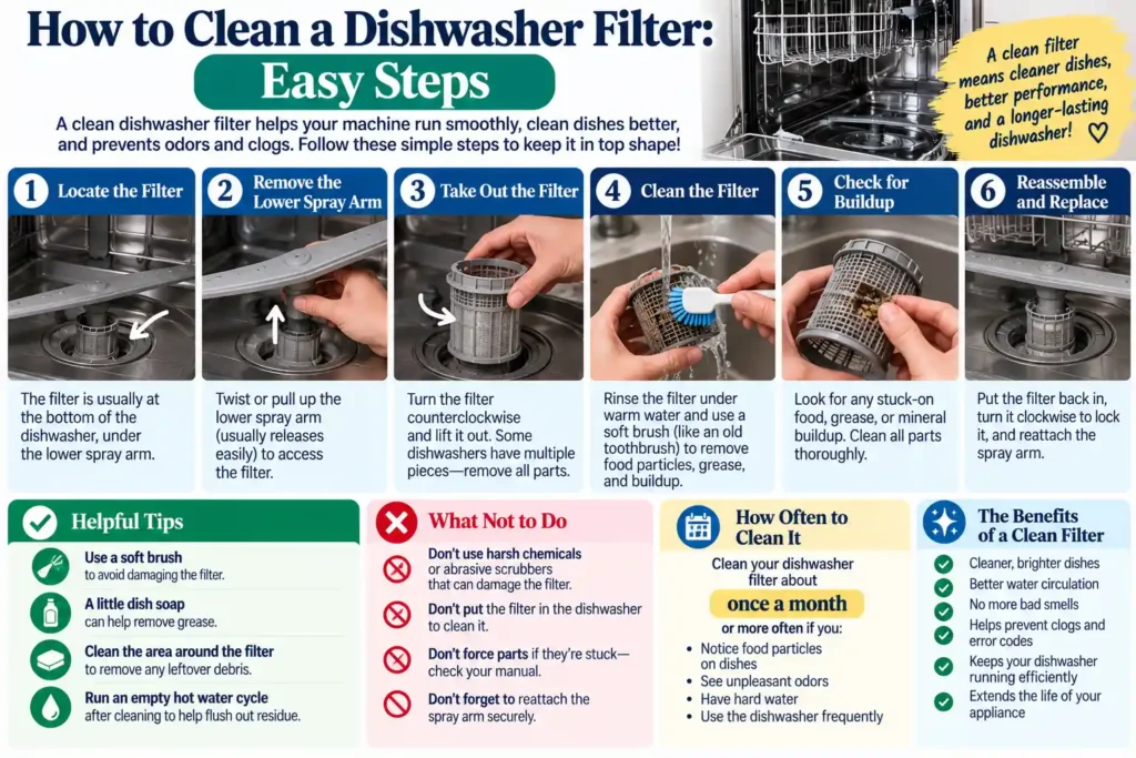 How to Clean a Dishwasher Filter: Easy Steps