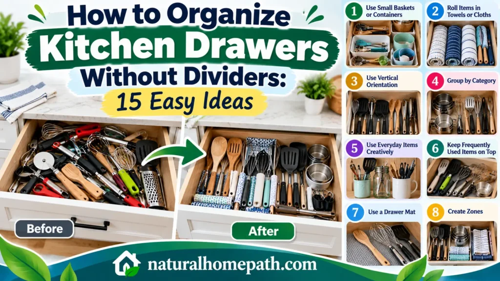 How to Organize Kitchen Drawers Without Dividers: 15 Easy Ideas