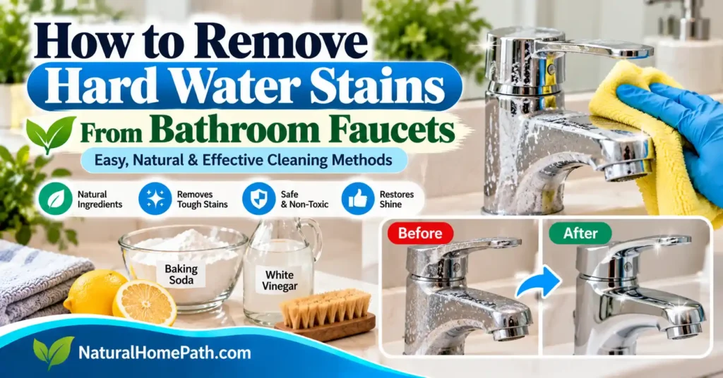 How to Remove Hard Water Stains From Bathroom Faucets