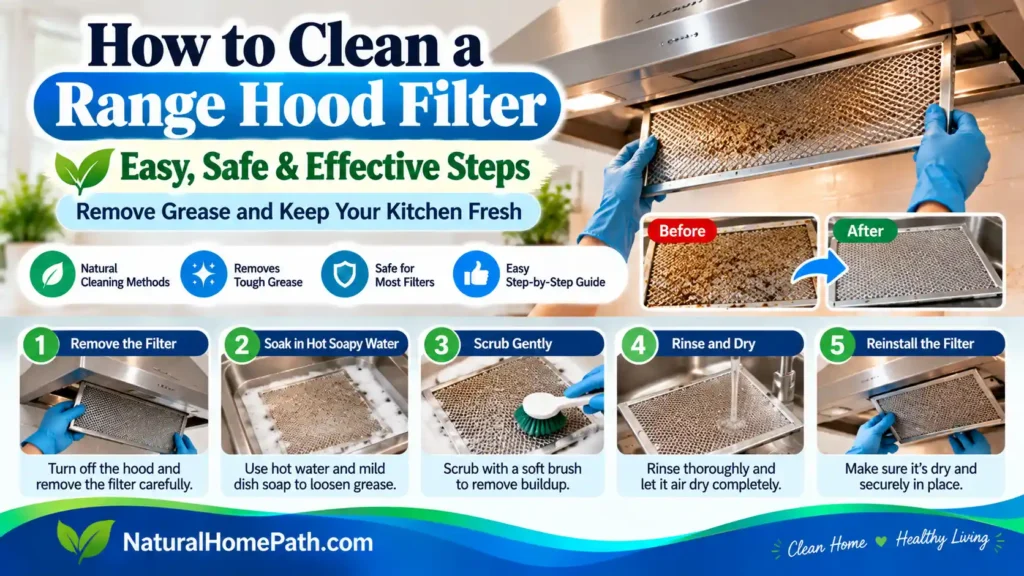 How to Clean a Range Hood Filter: Remove Grease in 5 Easy Steps