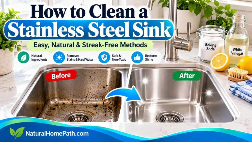 how to clean a stainless steel sink
