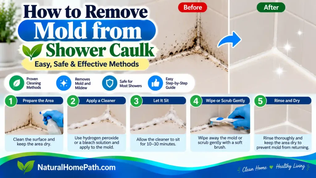 How to Remove Mold From Shower Caulk