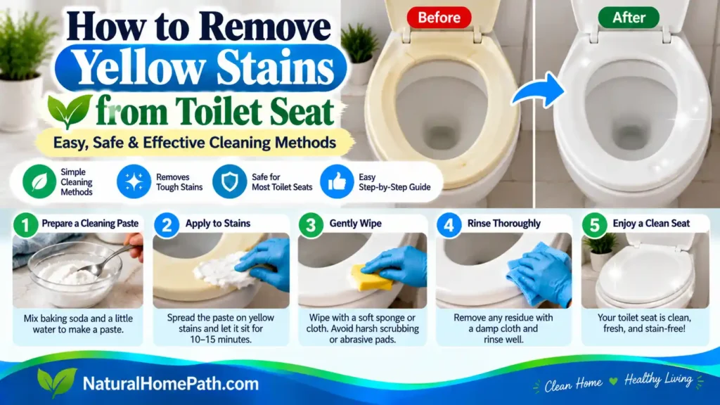 How to Remove Yellow Stains From a Toilet Seat: 5 Safe Cleaning Methods